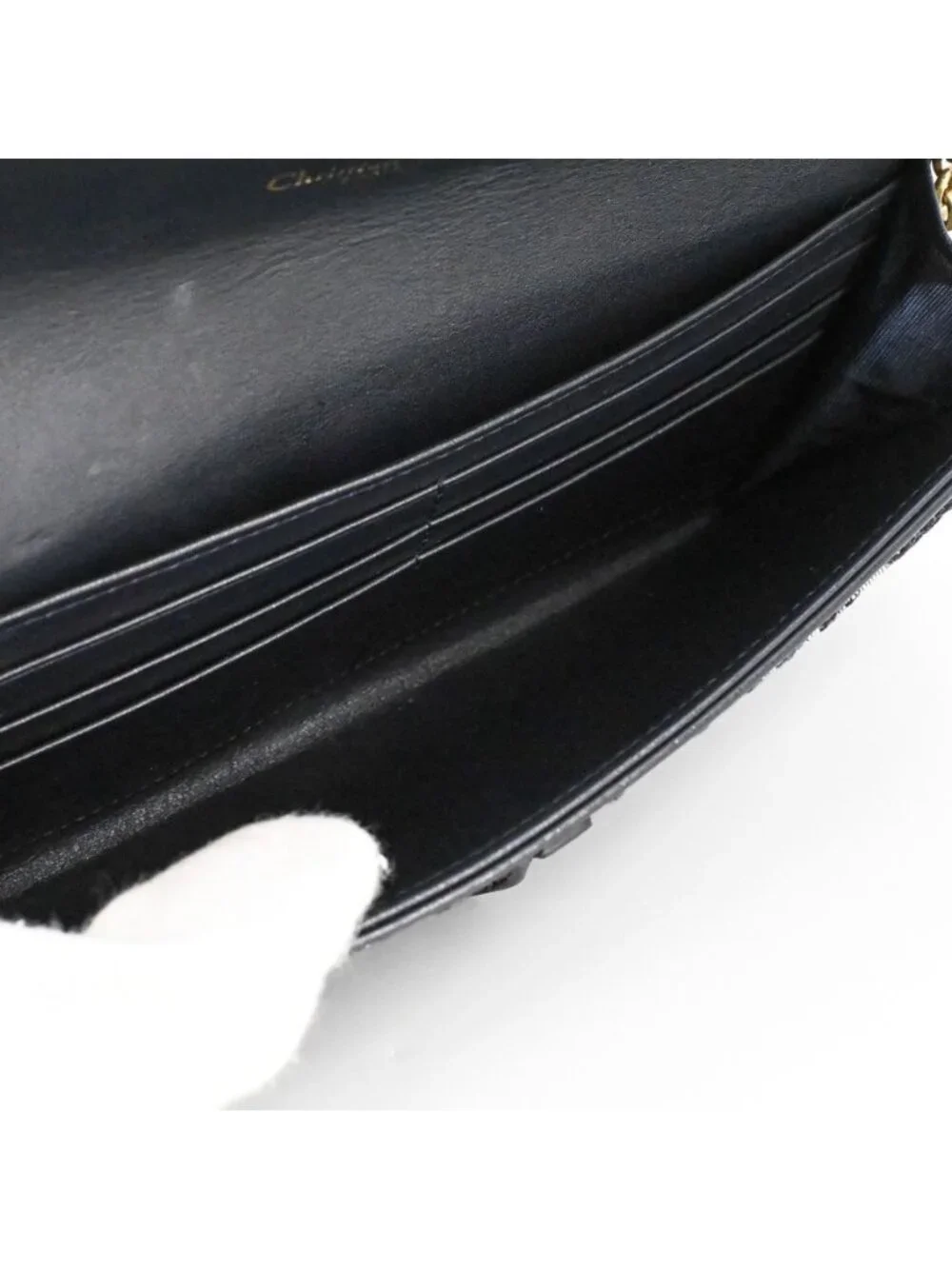 Dior Chain Wallet Saddle Pouch Small